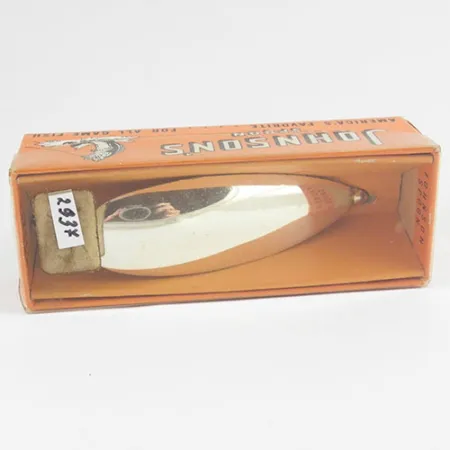 Weedless Johnson Silver Minnow, 3/4oz fishing spoon #2937