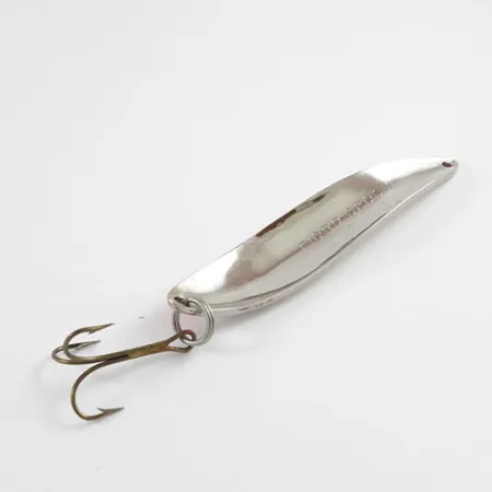 Vintage Acme Fiord Spoon, 3/4oz Nickel / Orange fishing spoon #2940