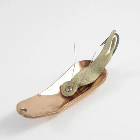 Vintage Pflueger  Weedless Pflueger, 3/5oz Copper fishing spoon #2945