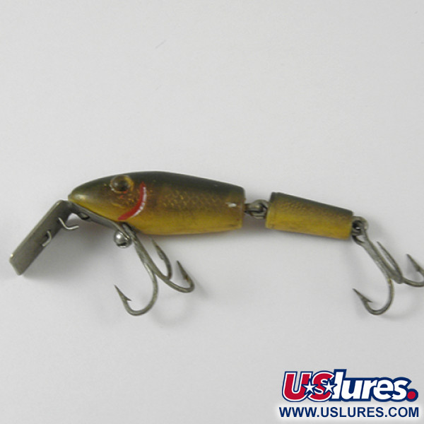 Vintage  L&S Bait Mirro lure MirrOlure Bass-master, 1/16oz Golden Natural fishing lure #2949