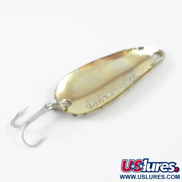 Vintage Acme Wonderlure, 1/4oz Nickel / Brass fishing spoon #2952