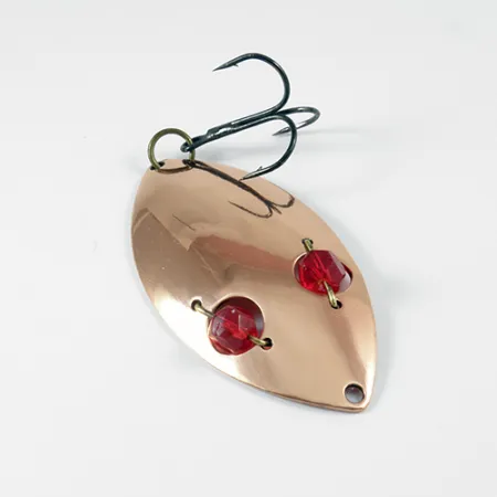 Vintage Horrocks-Ibbotson Wobbler , 3/4oz Copper / Red Eyes fishing spoon #2958