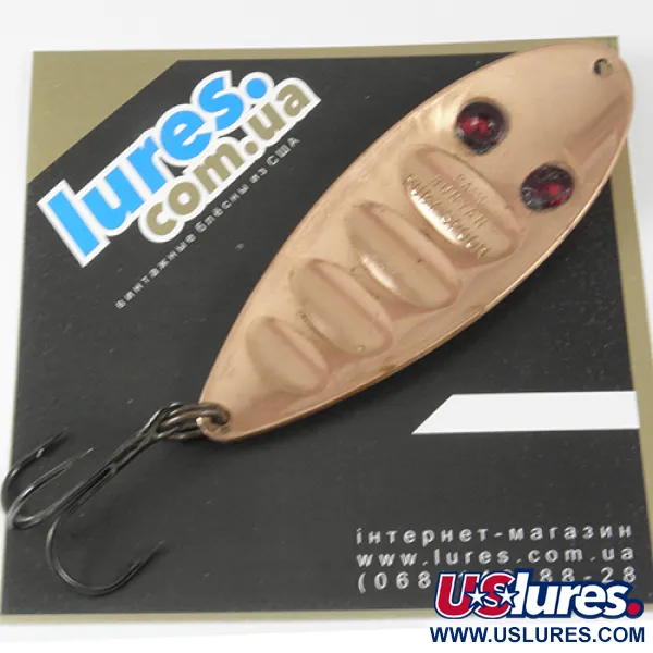 Vintage   Paul Bunyan Ruby Spoon, 1oz Copper fishing spoon #2960