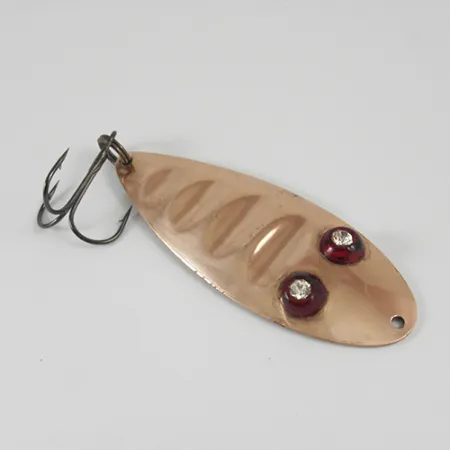 Vintage Paul Bunyan Ruby Spoon, 1oz Copper fishing spoon #2960