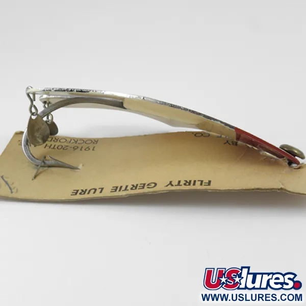 Other Weedless Flirty Gertie, 3/4oz Nickel / Red fishing spoon #2961