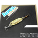 Vintage  Luhr Jensen Krocodile, 1/4oz Hammered Brass fishing spoon #2962