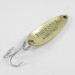 Vintage  Luhr Jensen Krocodile, 1/3oz Gold / Red fishing spoon #2965