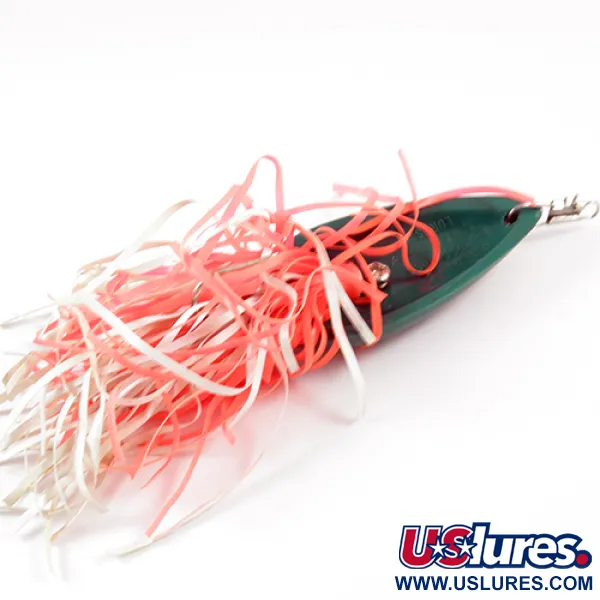 Vintage Swamp Fox Weedless Original Moss Boss, 1/3oz Frog (Green / Yellow) fishing spoon #2969