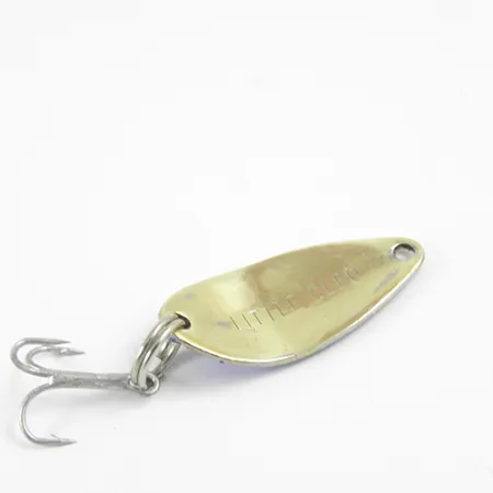 Vintage Seneca Little Cleo, 1/8oz Gold / Blue fishing spoon #2972