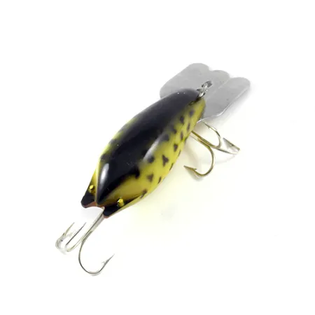 Vintage Fred Arbogast Mud Bug , 1/2oz Yellow / Black fishing lure #2985