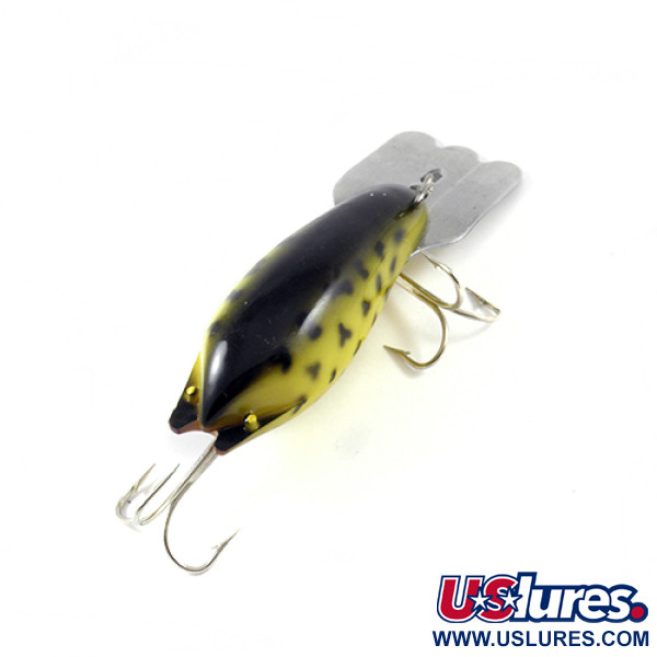 Vintage   Fred Arbogast Mud Bug , 1/2oz Yellow / Black fishing lure #2985