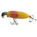 Vintage  Millsite Tackle Millsite Wig Wag Floater , 2/5oz Yellow / Red fishing lure #2987