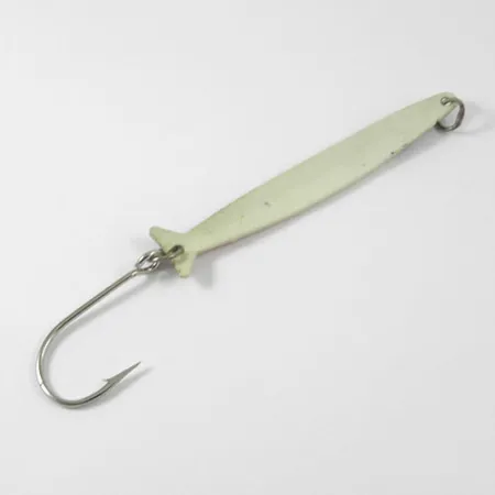 Vintage Silver Horde / Gold Star Silver Horde Coho Killer UV Glow, 3/16oz White / Green (Glow in Dark and UV light) fishing spoon #3004