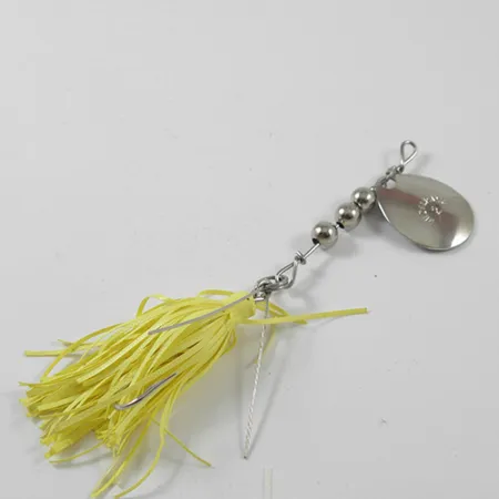 Vintage Hildebrandt Spinners Hildebrandt 2, 3/16oz Nickel / Yellow spinning lure #3019