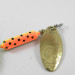 Vintage  Yakima Bait Worden’s Original Rooster Tail, 1/4oz Fire Tiger / Brass fishing spoon #3020