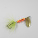 Vintage  Yakima Bait Worden’s Original Rooster Tail, 1/4oz Fire Tiger / Brass fishing spoon #3020