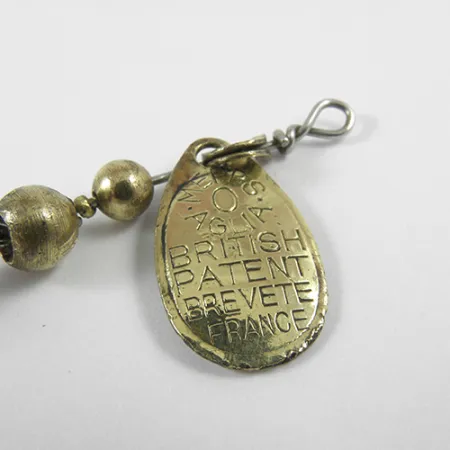 Vintage Mepps Aglia 0, 3/32oz Brass spinning lure #3026