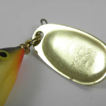 Vintage Blue Fox Vibrax Minnow Spin 2, 1/4oz Gold spinning lure #3032