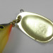 Vintage   Blue Fox Vibrax Minnow Spin 2, 1/4oz Gold fishing lure #3032