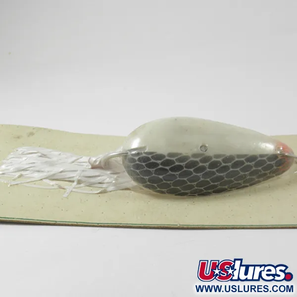  Hydro Lures Weedless Hydro Spoon, 1/2oz White / Gray / Red fishing spoon #3039