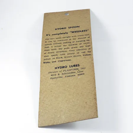 Hydro Lures Weedless Hydro Spoon, 1/2oz Pike fishing spoon #3040