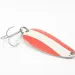 Vintage  Glen Evans Evans, 3/4oz Red / White / Nickel fishing spoon #3048