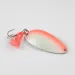 Vintage  Seneca Little Cleo (Hula Girl), 1/2oz White Pearl / Red / Nickel fishing spoon #3052