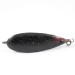 Vintage   Weedless Johnson Silver Minnow, 1/2oz Black / Red fishing spoon #3054