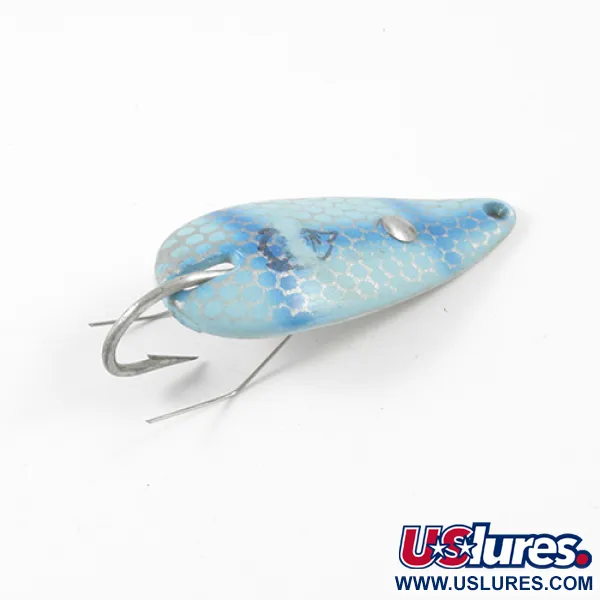 Vintage  Eppinger Weedless Dardevle Spinnie, 1/3oz Blue / Nickel fishing spoon #3058