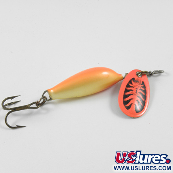 Vintage   Blue Fox Vibrax Minnow Spin 1, 1/8oz Fire Tiger spinning lure #3063