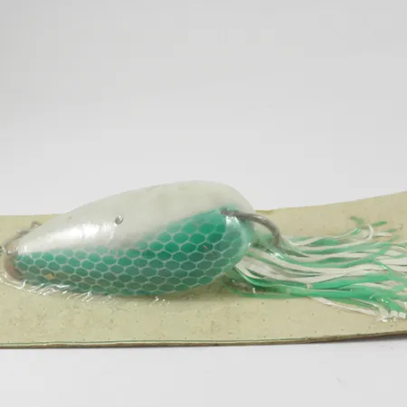 Hydro Lures Weedless Hydro Spoon, 3/5oz White / Green fishing spoon #3074