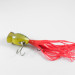 Vintage   Fred Arbogast Hula Popper, 1/4oz Fire Tiger fishing lure #3078