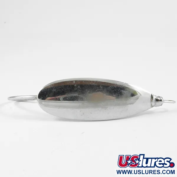 Vintage Weedless Herter's Olson minnow , Nickel fishing spoon #3081