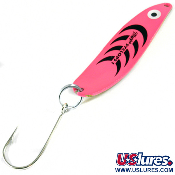   Mepps Syclops 1, 2/5oz Pink / Brass fishing spoon #3097