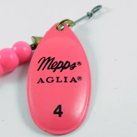 Mepps Aglia Hot Pink 4 Dressed (bucktail), 1/3oz Pink spinning lure #3099