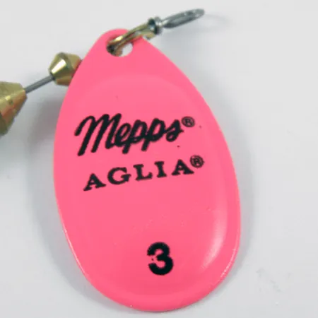 Mepps Aglia Hot Pink 3, 1/4oz Fluorescent Pink spinning lure #3106