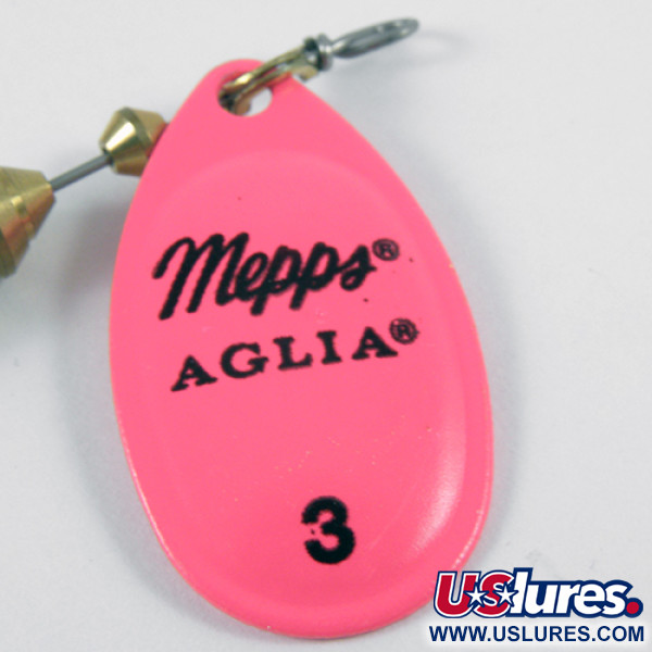   Mepps Aglia Hot Pink 3, 1/4oz Fluorescent Pink fishing spoon #3106