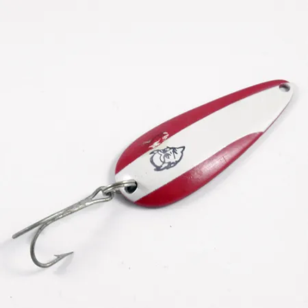 Vintage Eppinger Dardevle Imp, 2/5oz Red / White / Nickel fishing spoon #3107