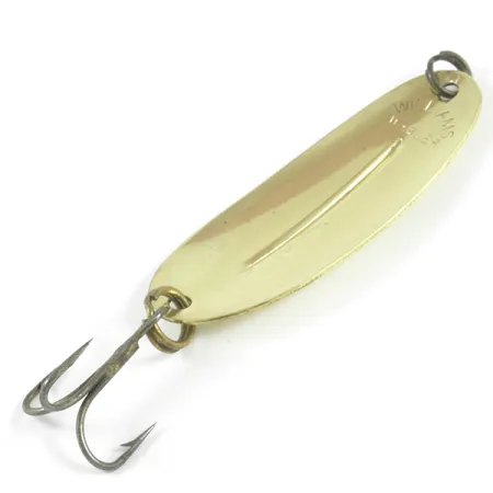 Vintage Williams Wabler W50, 1/2oz Gold fishing spoon #3118