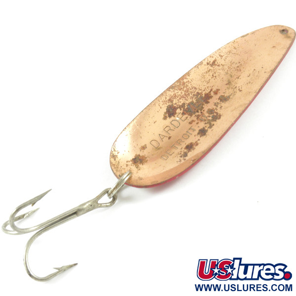 Vintage  Eppinger Dardevle, 1oz Red / White / Copper fishing spoon #3127