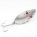 Vintage   Compac Red Eye Wigglers, 1oz Nickel / Red Eyes fishing spoon #3128