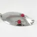 Vintage   Compac Red Eye Wigglers, 1oz Nickel / Red Eyes fishing spoon #3128