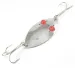 Vintage   Herter's Glass Eye Spoon, 1oz Nickel / Red Eyes fishing spoon #3129