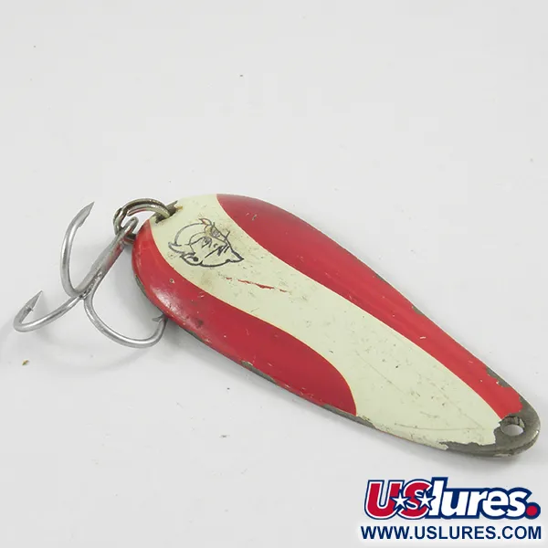 Vintage  Eppinger Dardevle Imp, 2/5oz Red / White / Nickel fishing spoon #3131