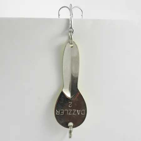 Vintage Acme Dazzler #2, 1/4oz Yellow / Nickel fishing spoon #3143