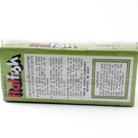 Vintage Helin Tackle FlatFish X5, 3/16oz Red / Black fishing lure #3148