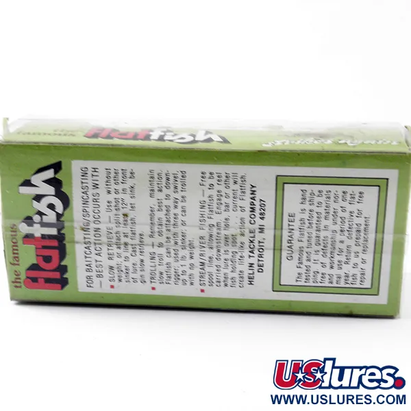 Vintage  Helin Tackle FlatFish X5, 3/16oz Red / Black fishing lure #3148