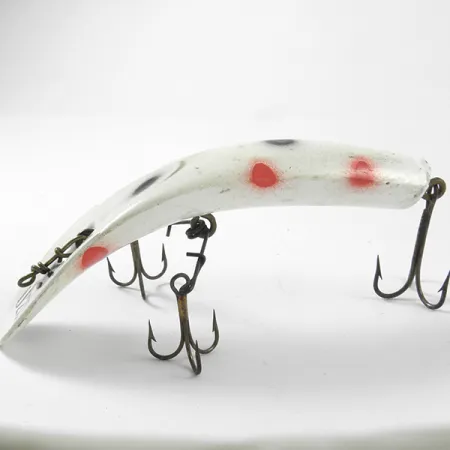 Vintage Yakima Bait Worden Flatfish, 1/3oz White / Red / Black fishing lure #3149