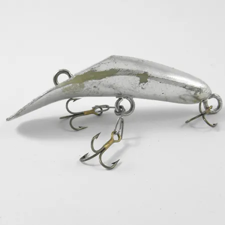Vintage Yakima Bait Worden's Lures Flatfish, 1/8oz Silver fishing lure #3150