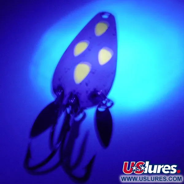 Vintage  Marathon Bait Company Marathon UV Glow, 2/5oz UV Glow Glow in UV light, Fluorescent fishing spoon #3154